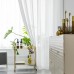 Loquol White Tulle Indoor Curtain - Lightweight Sheer Curtain for a Breezy Look